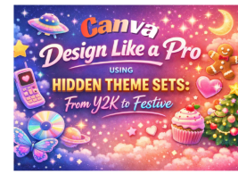 Design Like a Pro Using Canva Hidden Theme Sets From Y2K to Festive