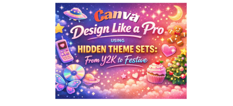 Design Like a Pro Using Canva’s Hidden Theme Sets: From Y2K to Festive